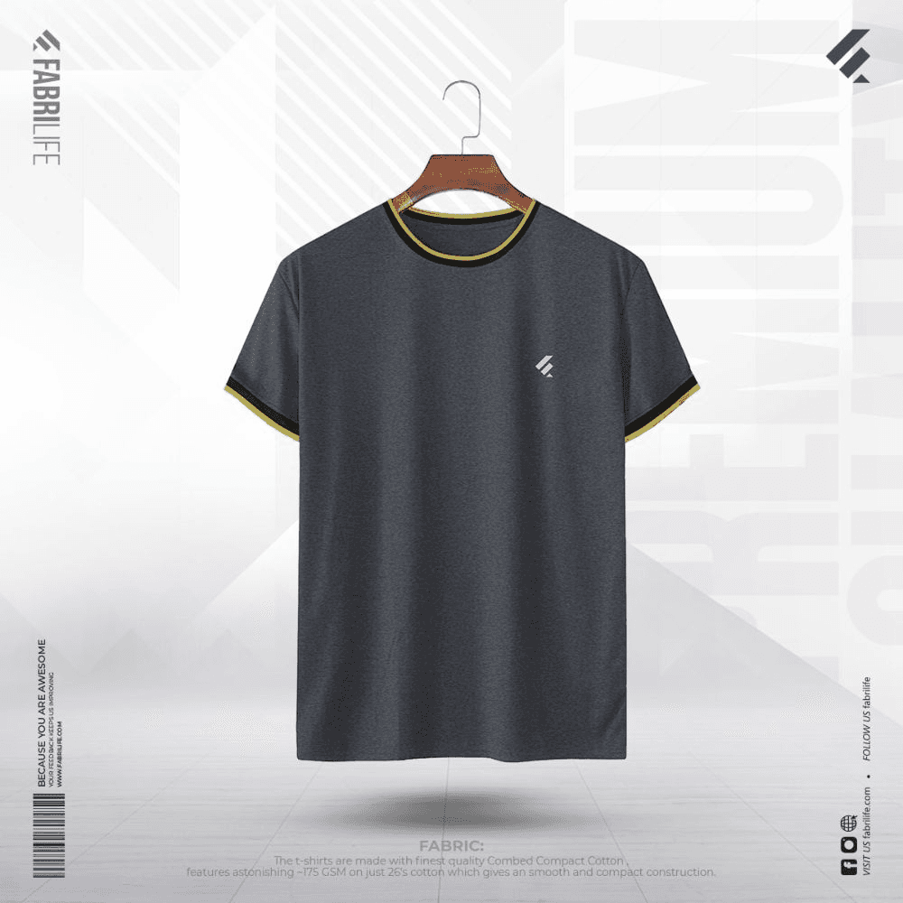 Fabrilife Premium Combed Compact Cotton T-Shirt